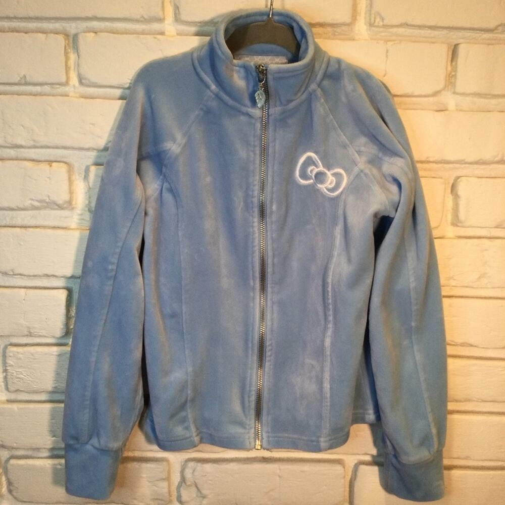 Hello Kitty Forever 21 velour Jacket 9/10 girls flaw read